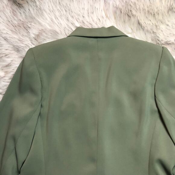 Vintage Deadstock 90s Sag Harbor NWT Pistachio Green Seasonless Twill Blazer - Picture 15 of 16